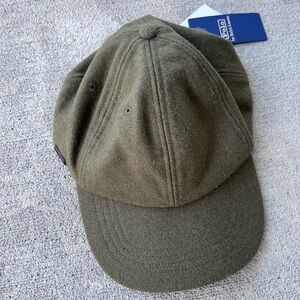 Polo Ralph Lauren olive green wool baseball cap hat NWT